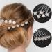 AUXSOUL Bridal Hair Pins - Crystal Pearl U-Shaped Diamond Clips for Wedding - 30Pcs (6 Styles) - Buy Online on SooperMarket.com