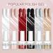 SAVILAND Gel X Nail Polish Kit - White Black Glitter Set with Coffin Tips | Base & Top Coat, Nail Glue, Lamp | DIY Nail Art Extension Tool Kit - Buy Online on SooperMarket.com