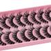 10 Pairs Clear Band Russian Volume Fluffy Strip Lashes - Naturally Wispy D Curly False Eyelashes (HT77-6) | International Shipping Available - Buy Online on SooperMarket.com
