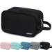 Travel Toiletry Wash Bag for Men and Women Traveling Dopp Kit Shaving Bag for Toiletries Accessories (Black) A-black