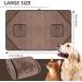 KinHwa Super Absorbent Microfiber Pet Towel for Dogs & Cats - 76CM x 127CM Dark Brown - Buy Online on SooperMarket.com