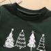 Kids Christmas Tree Print Crewneck Sweatshirt | Army Green | 2-3T - Buy Online on SooperMarket.com