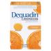 Dequadin Medicated Throat Lozenges - Orange | Provides Antibacterial & Antifungal Relief From Soar Throat & Mouth Sores | 16 Count