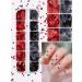 Kalolary Valentine's Day Nail Art Sequins | Heart & Lip-Shaped Holographic Flakes for Manicure & Body Decoration - 2 PCs - Buy Online on SooperMarket.com