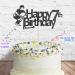 Cakeshop Cake Decoration Pack | Scooter Birthday Theme Premium Double Sided Glitter Card Cake Topper Sign & 25g Party Pack of Cake Sugar Sprinkles | Custom Age Cake Decorations (Black) Non-Prime Glitter Card: Black - Buy Online on SooperMarket.com
