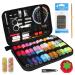 Quilting Thread Sewing for Adults 26 Color Threads Needle and Thread Sewing DIY Beginners Kids Scissors Nail Clippers Thimble and Clips Etc Travel for Emergency Repairs
