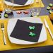 Le Nappage Tex Touch Black Paper Napkins - FSC Certified Biodegradable & Recyclable - 40 Large 38x38 cm Napkins for Eco-Friendly Dining - Buy Online on SooperMarket.com