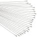 Forise 24 Pcs Necklace Chains with Lobster Clasps 1.2mm Silver Plated Snake Necklace Chains for Jewelry Making,18 Inch silver 18inches