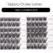 144PCS 3D False Eyelashes D Curl Natural Look Individual Cluster Lashes - Reusable Fluffy Soft DIY Extensions Mix 10-16MM - Buy Online on SooperMarket.com