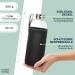 Buy Noma 1L Glass Bottle with Neoprene Cover - Durable Sports & Outdoor Water Bottle | Available in 500ml & 1000ml - Perfect for Office & School - Buy Online on SooperMarket.com