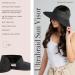 San Diego Hat Company Women's Adjustable Packable Roll-Up Visor - Black - Buy Online on SooperMarket.com