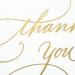 Gold Foil Script Hallmark Wedding Baby Shower Bridal Shower Thank You Cards - 100 Notes and Envelopes - Buy Online on SooperMarket.com