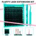VAVALASH DIY Lash Extension Kit - Diva Volume Cluster Lashes 10-18mm | Individual Eyelash Extension Kit with Bond & Seal Glue | Perfect for Home Use - Buy Online on SooperMarket.com