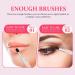 6pcs Silicone Lip Mask Brush Set - Perfect Lipstick & Balm Applicator Tool for Flawless Makeup - Black - Buy Online on SooperMarket.com
