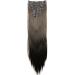 CAISHA by PRETTYSHOP XXL 24 Straight Brown Clip In Hair Extensions 8 Pieces Set - #8 Brown | CES2 - Buy Online on SooperMarket.com