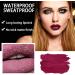 Long-Lasting Matte Plum Lipstick - Waterproof, Non-Stick Cup, Full-Coverage Lip Color for Women - Professional Cosmetics Makeup Gift - Buy Online on SooperMarket.com