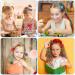 100 Pcs Girls Hair Accessories: Self Hinge Barrettes, Hair Ball Ties, Plastic Clips for Toddler Girls - Bow Flower Hair Tie for Baby Girls (Cool) - Buy Online on SooperMarket.com