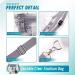 EASYFUN Clear Purse Bag Crossbody Bag with Front Pocket Stadium Approved Large for Adult Grey - Buy Online on SooperMarket.com
