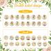 16-Piece Floral Wooden Baby Monthly Milestone Cards - Double-Sided Baby Months Signs for Newborn Photo Props - Fresh Flowers Design - Buy Online on SooperMarket.com