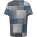 Buy Women's Oversized V Neck Short Sleeve Tops - Trendy Loose Casual Printed Button Down T-Shirt in Blue - Perfect for All Occasions - Buy Online on SooperMarket.com