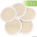 Natural Loofah Pads (Pack of 5) - Exfoliating Scrub Sponges for Shower/Bath - Essential Skin Care Product - Fibrous Texture - Face/Body Wash - Wet & Apply Soap - Buy Online on SooperMarket.com