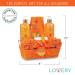 Home Spa Gift Basket - 7pc Orange & Mango Bath & Body Set for Men & Women | Shower Gel Bubble Bath Lotion & More - Buy Online on SooperMarket.com