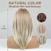 Long Layered Blonde Wig with Bangs - Synthetic Hair - Mixed Blonde - Buy Online on SooperMarket.com