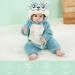 COOKY.D Baby Hooded Rompers | Winter Flannel Jumpsuit Pajamas | 3-6 Months Hamster Design - Buy Online on SooperMarket.com