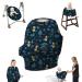 MILK SNOB Original Disney 5-in-1 reference-multifunctional baby carrier with breastfeed top function |Still towel for on the go stroller sun protection reference for baby seats etc. (Winnie) Winnie Pouh