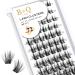 Cluster lashes 72 Clusters B&Q Lash Clusters D Curl Individual Cluster Lashes Natural Eyelash Clusters DIY Lash Extensions Soft Fluffy Cluster Eyelash Extensions (UK-FD-B43-D-8-16MIX) D-8-16 MIX B 43