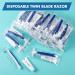 50 Sets Disposable Razors in Bulk - Twin Blade Razors with Shaving Cream | Individually Wrapped for Men & Women | Perfect for Homeless Hotels Shelters & Travel - Buy Online on SooperMarket.com