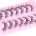 Geeneiya Wispy 3D Mink Lashes - Clear Band Cat Eye Look | Fluffy Reusable False Eyelashes | 7 Pairs I-Fairy Cross - Buy Online on SooperMarket.com