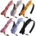 Ondder Headbands for Women 6 Pack Headbands with Bunny Ear Cute Bow Headbands Fashion Hair Band Assorted Knotted Headbands Hair Band Head Band for Women Ladies Girls