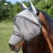 Harrison Howard Maskology Supreme Horse Fly Mask Stellar UV Protection with Detachable Nose Cover Well-Received 2-in-1 Mask Grey L Full Size Full Size Grey