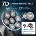 Kensen 7D Blade Replacement Heads - 7 Electric Shaver Heads for Bald Men - Wet/Dry Compatible - Waterproof Razor - Compatible with Many Models - Buy Online on SooperMarket.com