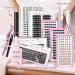Lash Clusters 140 Pcs Cluster Lashes 14 Pairs Eyelash Clusters DIY Eyelash Extension Individual Cluster Eyelashes Mix Length Fluffy Super Thin Band Reusable Soft & Comfortable(Flipped-D-mix) mix Flipped - Buy Online on SooperMarket.com