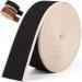 PECMER Black Striped Webbing Heavy Duty Nylon Webbing 1.5 inch Webbing Belt Nylon Strap Purse Webbing Straps Ribbon-38mm wb07