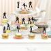 30 Pack 70's Disco Cupcake Toppers Glitter 70s Disco Dancing Cupcake Picks for Music Wedding Birthday 70's Disco Dancer Cupcake Decorations Party Supplies Black 1 - Buy Online on SooperMarket.com