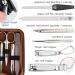 3 Swords Germany - brand quality 8 piece manicure pedicure grooming kit set for professional finger & toe nail care scissors clipper fashion leather case in gift box Made by 3 Swords (6660) BROWN - SYNTHETIC LEATHER - Buy Online on SooperMarket.com