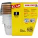 GladWare Design Series Food Storage Containers 9 Oz  5 Ct | Small Snack Containers for Snacks & Small Meals  Food Storage from Glad | Glad Plastic Food Containers with Lids  Plastic Food Storage 9 oz - 5 Count - Buy Online on SooperMarket.com