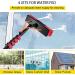 Window Cleaning Pole Kit Water Fed Telescopic Brush Extendable Cleaner Conservatory Roof Extending Rod Water Spray Brush Window Glass Photovoltaic Plate Cleaning 55cm Brush Head 12M/39FT - Buy Online on SooperMarket.com