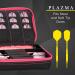 Casemaster Plazma Dart Case - Holds 3 Darts with Storage Tube and Pockets - Pink Trim - Buy Online on SooperMarket.com