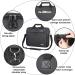 LLYWCM Embroidery Project Bag - Multifunctional Storage for Floss, Crochet Hooks & Sewing Accessories (Black) - Buy Online on SooperMarket.com