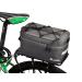 Disconano 8L Multifunctional Bicycle Rear Rack Bag Can Carry Basketball/Football/Helmet, Can Be Used as Hand Bag/Ice Bag/Lunch Bag Gray