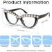 FEISEDY Diamond Blue Light Blocking Cat Eye Glasses for Women - Rhinestone Oversized Anti Eyestrain Computer Glasses Frame B2358 - 51mm - Buy Online on SooperMarket.com