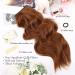 MORICA 20 Inch Invisible Wire Hair Extensions | Auburn Halo Hairpiece - Long Wavy Synthetic Hair | Adjustable Size & 4 Secure Clips for Women - Buy Online on SooperMarket.com