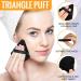 100pcs Black Triangle Powder Puffs - Soft Makeup Sponge for Loose Mineral Body Powder - Velour Cosmetic Foundation Tools - Buy Online on SooperMarket.com