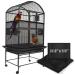Bird Cage Netting Seed Catcher - Adjustable Bird Cage Skirt Seed Catcher, Large Soft Breathable Mesh Bird Seed Catcher for Indoor Round Square Cage