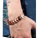 NORTH RING 99.9% Pure Copper Magnetic Bracelet - 3000 Gauss for Men - Adjustable Length & Double-Row Strong Magnets - Buy Online on SooperMarket.com