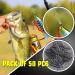 Lure Quick Change Black Nickel Fishing Snap Swivels - High Strength Stainless Steel Connector Snaps Tackle for Saltwater Fishing - Size S (44lb) - 50 pcs - Buy Online on SooperMarket.com